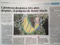 Carreteras desatasca, tres años después, el polígono de Monte Mocín